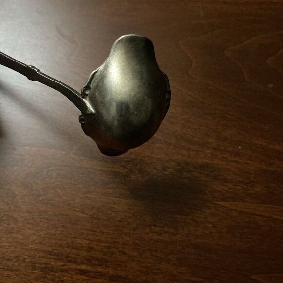 Antique Madsen & T Baagoe Electroplate Silver Danish Gravy Sauce Ladle 5.5” - Picture 9 of 14
